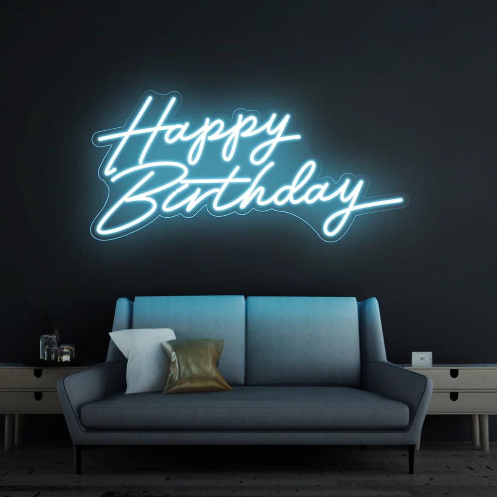 Happy Birthday Neon Sign